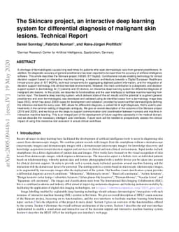The Skincare project, an interactive deep learning system for
  differential diagnosis of malignant skin lesions. Technical Report