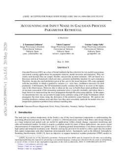 Accounting for Input Noise in Gaussian Process Parameter Retrieval