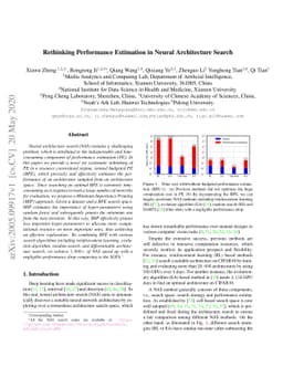 Rethinking Performance Estimation in Neural Architecture Search