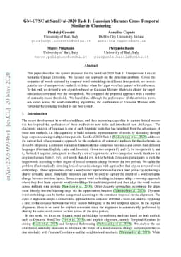 GM-CTSC at SemEval-2020 Task 1: Gaussian Mixtures Cross Temporal
  Similarity Clustering