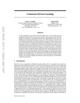 Consensus Driven Learning