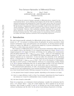 Near Instance-Optimality in Differential Privacy