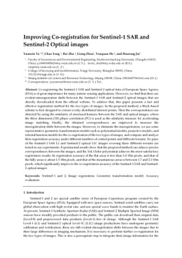 Improving Co-registration for Sentinel-1 SAR and Sentinel-2 Optical
  images