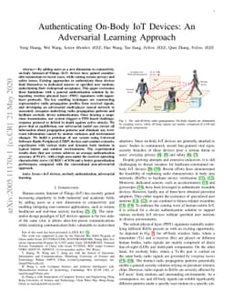 Authenticating On-Body IoT Devices: An Adversarial Learning Approach