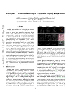 ProAlignNet : Unsupervised Learning for Progressively Aligning Noisy
  Contours
