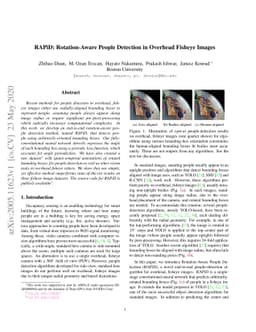 RAPiD: Rotation-Aware People Detection in Overhead Fisheye Images
