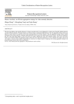 Master-Auxiliary: an efficient aggregation strategy for video anomaly
  detection