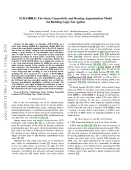 SCRAMBLE: The State, Connectivity and Routing Augmentation Model for
  Building Logic Encryption