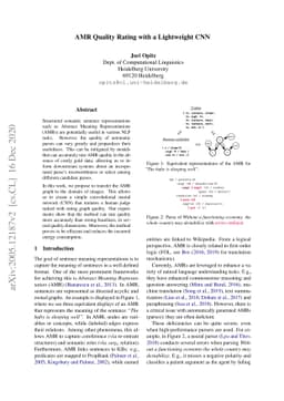 AMR Quality Rating with a Lightweight CNN