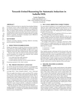 Towards United Reasoning for Automatic Induction in Isabelle/HOL