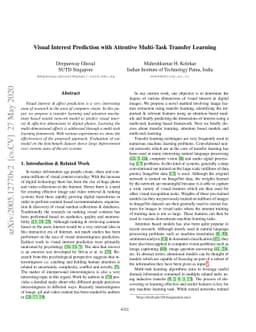 Visual Interest Prediction with Attentive Multi-Task Transfer Learning