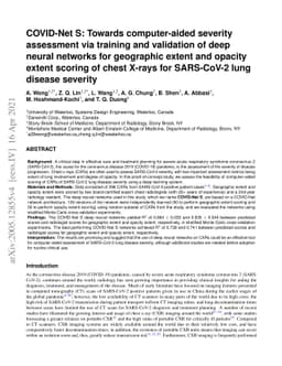 COVID-Net S: Towards computer-aided severity assessment via training and
  validation of deep neural networks for geographic extent and opacity extent
  scoring of chest X-rays for SARS-CoV-2 lung disease severity