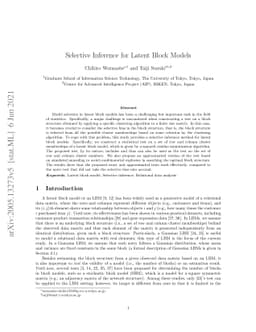 Selective Inference for Latent Block Models