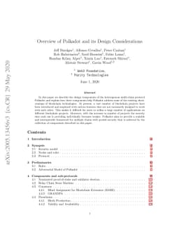 Overview of Polkadot and its Design Considerations