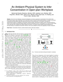 An Ambient-Physical System to Infer Concentration in Open-plan Workplace