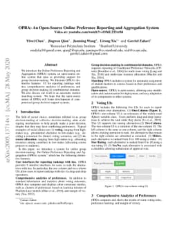 OPRA: An Open-Source Online Preference Reporting and Aggregation System