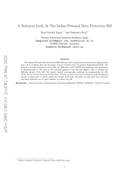 A Technical Look At The Indian Personal Data Protection Bill