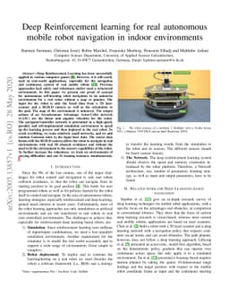 Deep Reinforcement learning for real autonomous mobile robot navigation
  in indoor environments