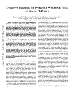 Deceptive Deletions for Protecting Withdrawn Posts on Social Platforms