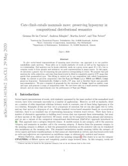 Cats climb entails mammals move: preserving hyponymy in compositional
  distributional semantics