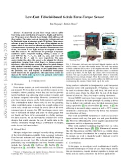 Low-Cost Fiducial-based 6-Axis Force-Torque Sensor