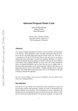 Informed Proposal Monte Carlo