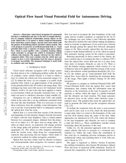 Optical Flow based Visual Potential Field for Autonomous Driving