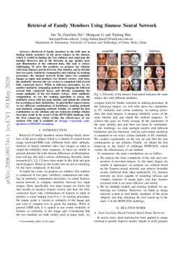Retrieval of Family Members Using Siamese Neural Network