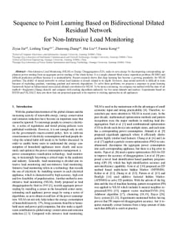 Sequence to Point Learning Based on Bidirectional Dilated Residual
  Network for Non Intrusive Load Monitoring