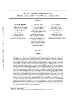 A multimodal approach for multi-label movie genre classification