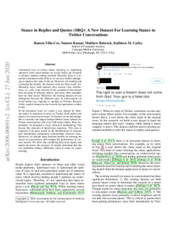 Stance in Replies and Quotes (SRQ): A New Dataset For Learning Stance in
  Twitter Conversations