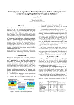 Similarity-and-Independence-Aware Beamformer: Method for Target Source
  Extraction using Magnitude Spectrogram as Reference