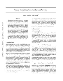 You say Normalizing Flows I see Bayesian Networks