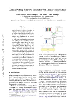 Amnesic Probing: Behavioral Explanation with Amnesic Counterfactuals