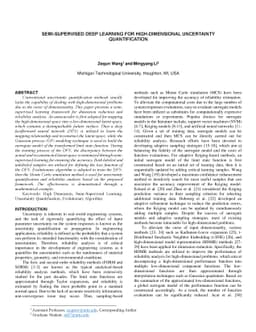 Semi-supervised deep learning for high-dimensional uncertainty
  quantification