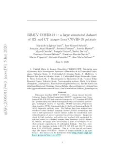 BIMCV COVID-19+: a large annotated dataset of RX and CT images from
  COVID-19 patients