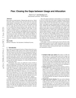 Flex: Closing the Gaps between Usage and Allocation