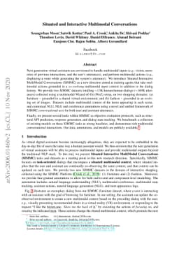 Situated and Interactive Multimodal Conversations