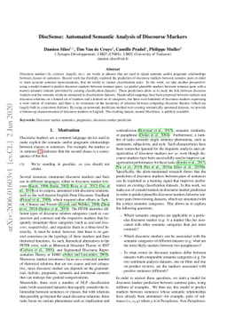 DiscSense: Automated Semantic Analysis of Discourse Markers