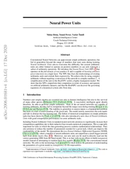 Neural Power Units