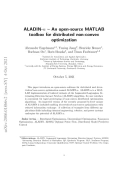 ALADIN-$α$ -- An open-source MATLAB toolbox for distributed
  non-convex optimization