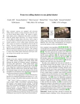 From two rolling shutters to one global shutter