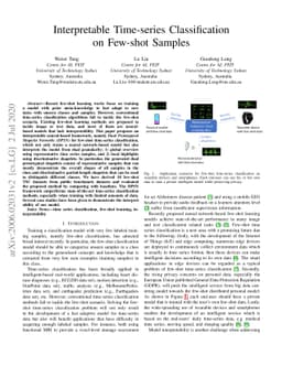 Interpretable Time-series Classification on Few-shot Samples