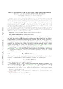 Spectral convergence of diffusion maps: improved error bounds and an
  alternative normalisation