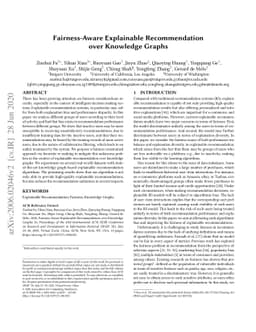 Fairness-Aware Explainable Recommendation over Knowledge Graphs