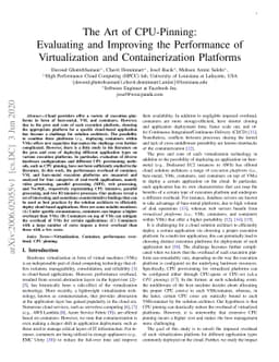 The Art of CPU-Pinning: Evaluating and Improving the Performance of
  Virtualization and Containerization Platforms