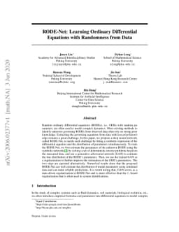 RODE-Net: Learning Ordinary Differential Equations with Randomness from
  Data