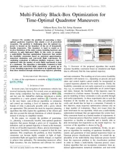 Multi-Fidelity Black-Box Optimization for Time-Optimal Quadrotor
  Maneuvers