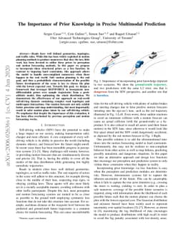 The Importance of Prior Knowledge in Precise Multimodal Prediction