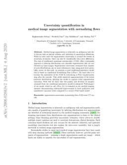 Uncertainty quantification in medical image segmentation with
  normalizing flows